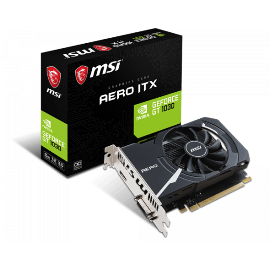 GEFORCE MSI GTX 1030 AERO ITX OC 2 GB