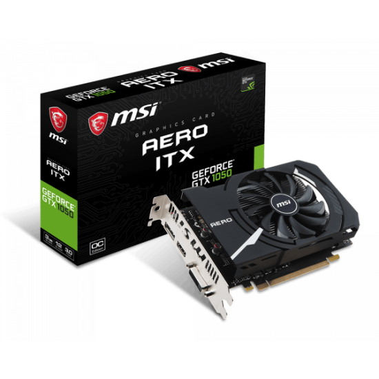 GEFORCE MSI GTX 1050 AERO ITX OC 3 GB