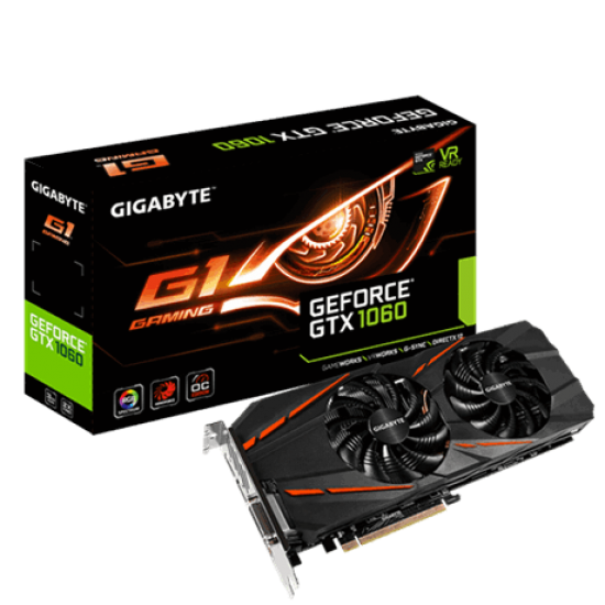 Gigabyte GeForce® GTX 1060 G1 Gaming 3GB Video Graphic Card