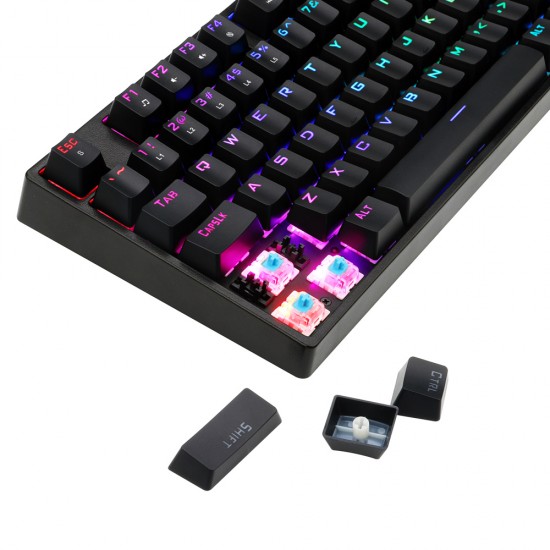 1stPlayer DK 5.0 Mechanical Gaming Keyboard, Red Switch, RGB, Death Knight 5.0, Full Size