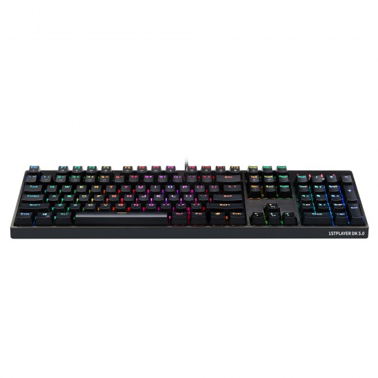 1stPlayer DK5.0 Lite Tenkeyless Mechanical Gaming Keyboard, Brown, RGB