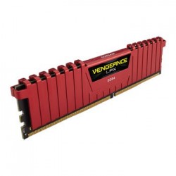 Corsair Vengeance® LPX 8GB (1x8GB) DDR4 DRAM 2400MHz – Red (CMK8GX4M1A2400C16R)