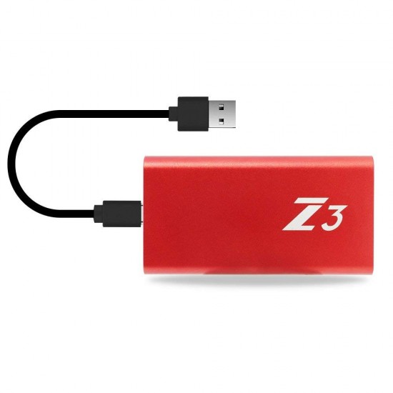 KingSpec SSD 256GB Portable SSD Type-C USB3.1 (Z3-256) 3D MLC NAND